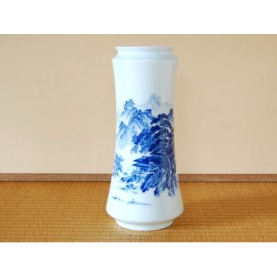 山水 杵型花瓶（化粧箱入）