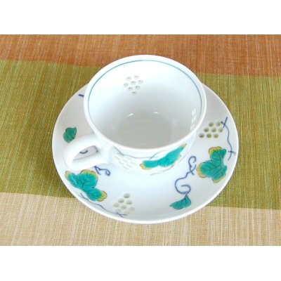 画像3: 水晶ぶどう（青）コーヒー碗皿