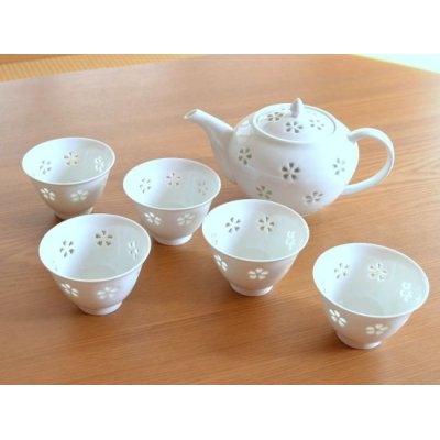 画像2: 水晶花詰 Ｕポット茶器（化粧箱入）